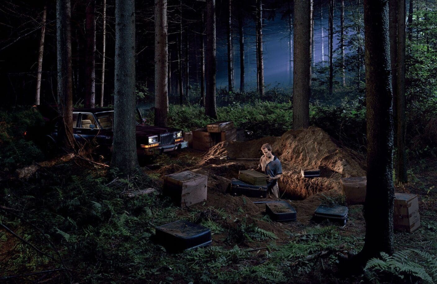 Gregory Crewdson, Untitled (man in the woods), 2003